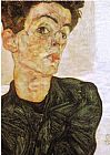 Egon Schiele Self portrait 1912 painting